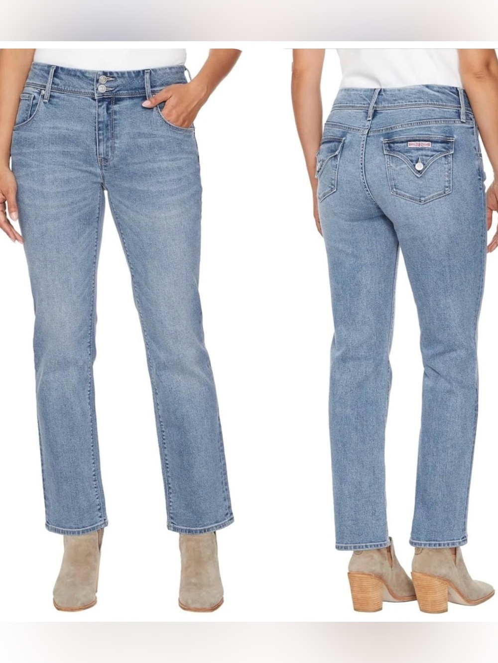 Hudson Jeans Women's 10 Blue Mid-Rise Slim Straight Leg LIKE NEW!